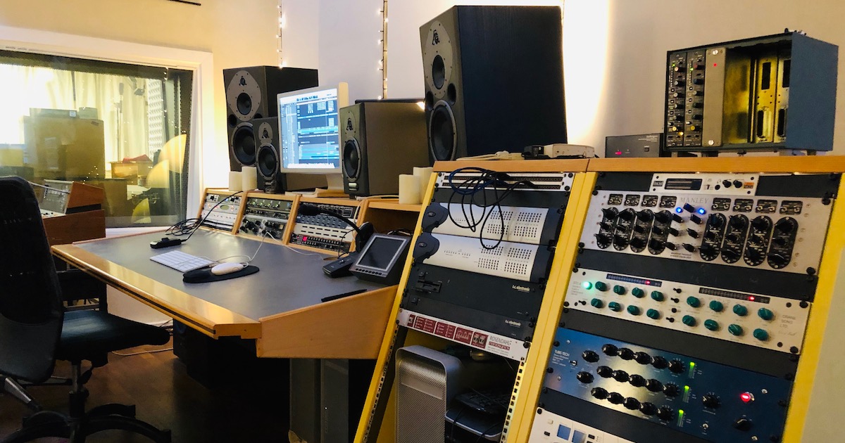 Mazza Mansion studio in Copenhagen run by Thor Madsen. Picture from the control room.